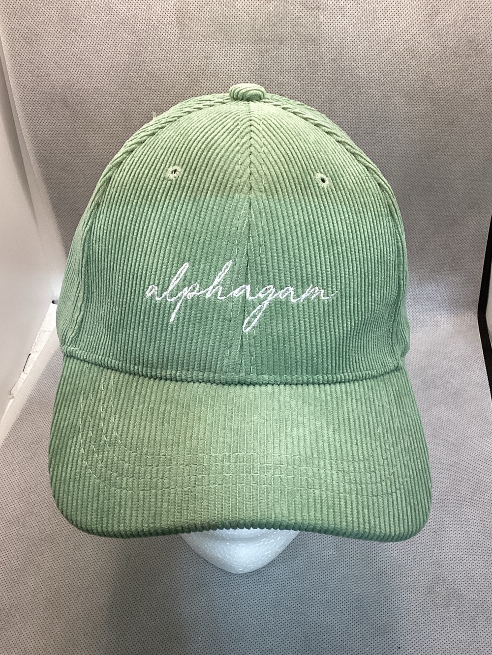Alphagam by Sorority Shop Sage Green Corduroy Hat Adjustable Cap